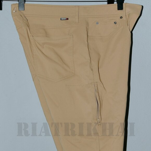 Tan - Gerry Men's Venture Commuter 5-Pocket‎ Pant - Picture 5 of 9